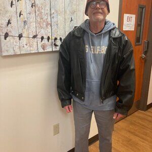 Hotbodz Clothing Black Leather Jacket in XL